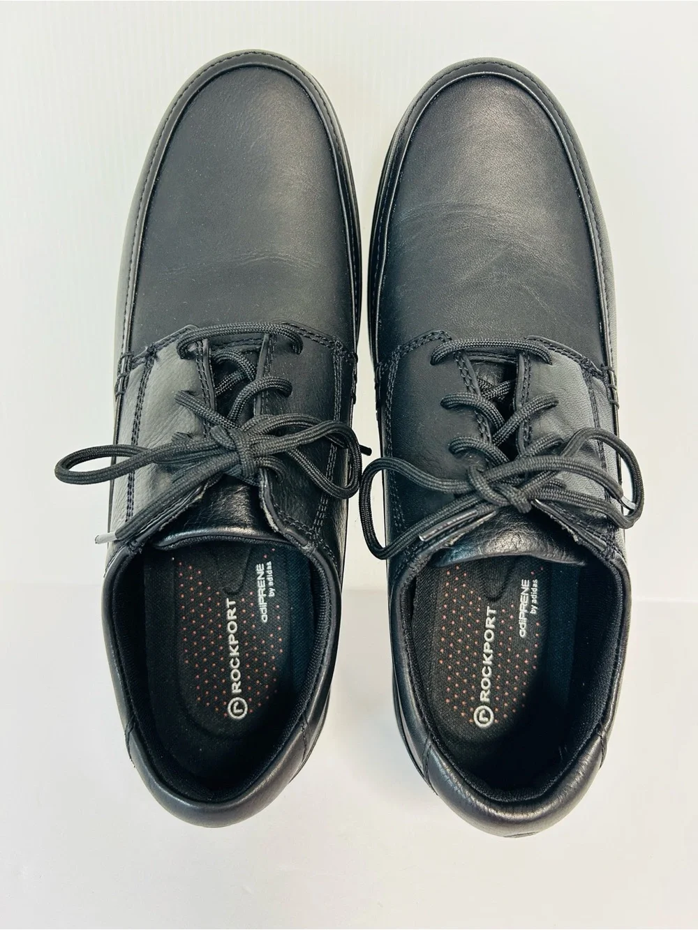 Rockport Leather NOS Adiprene by Adidas Webern Black Oxford Shoes Mens 11